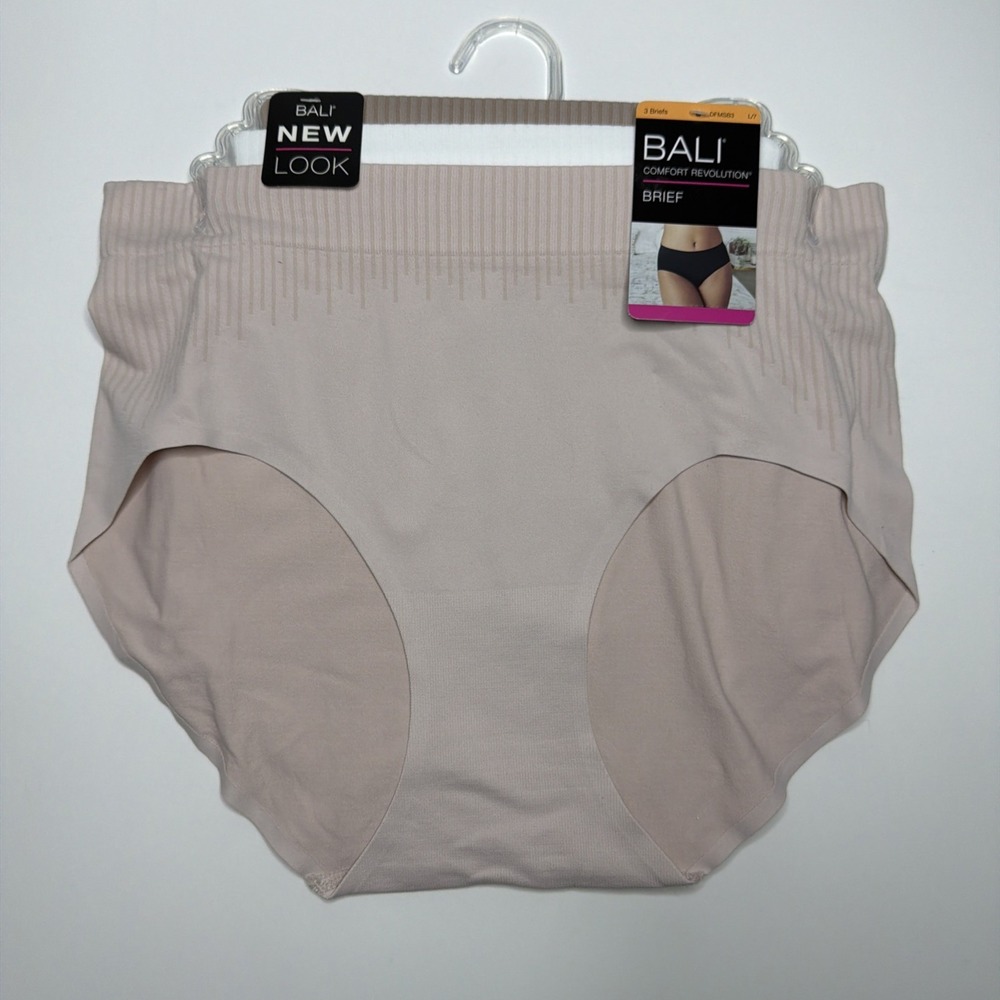 Bali Comfort Revolution Modern Seamless Brief Panties 3 Pk DFMSB3 Size L/7